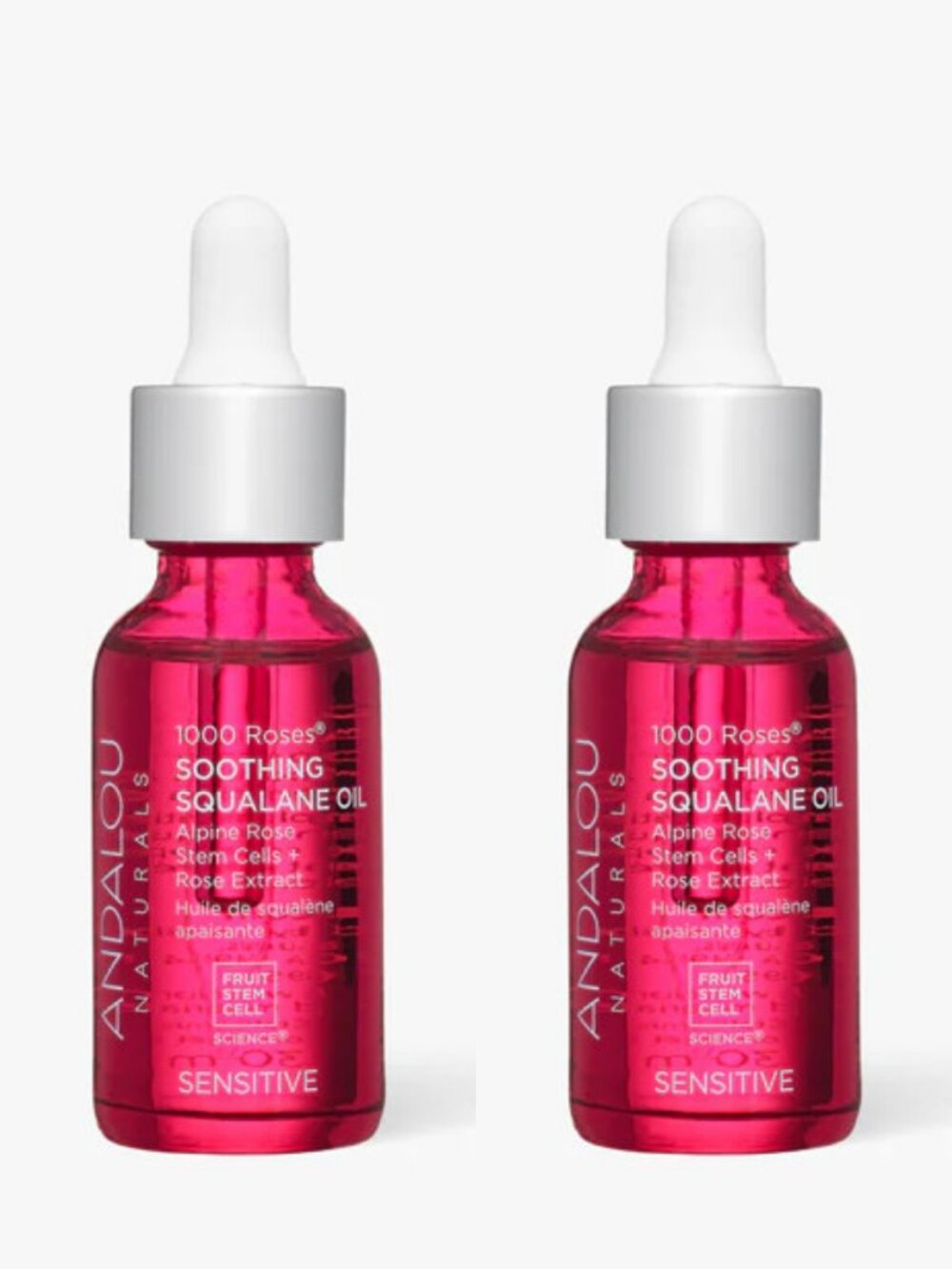 2pc Andalou 1000 Roses Soothing Squalane Oil 1oz